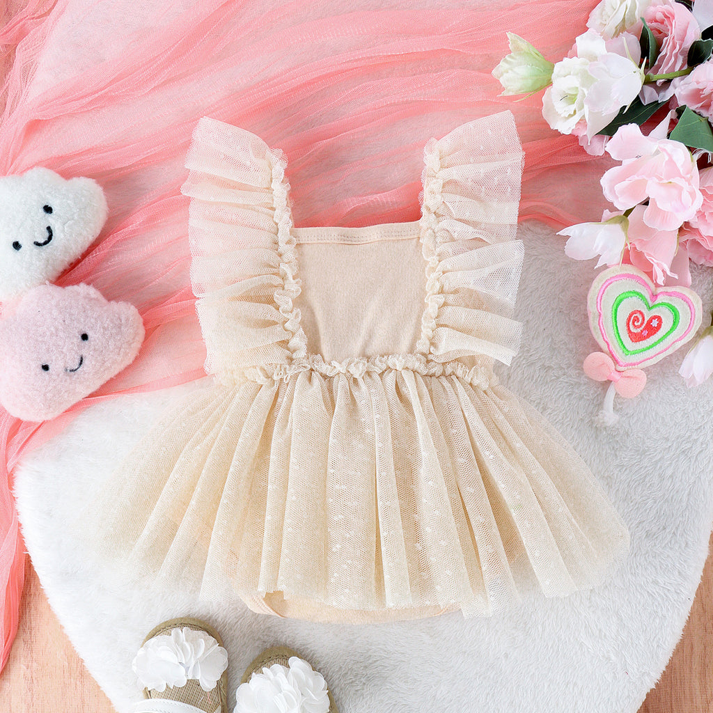 Princess Tulle Skirt Baby Jumpsuit