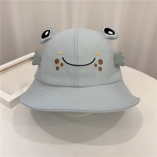Animal Friends Baby Sun Hat – Cute Frog, Cat & Bear Designs