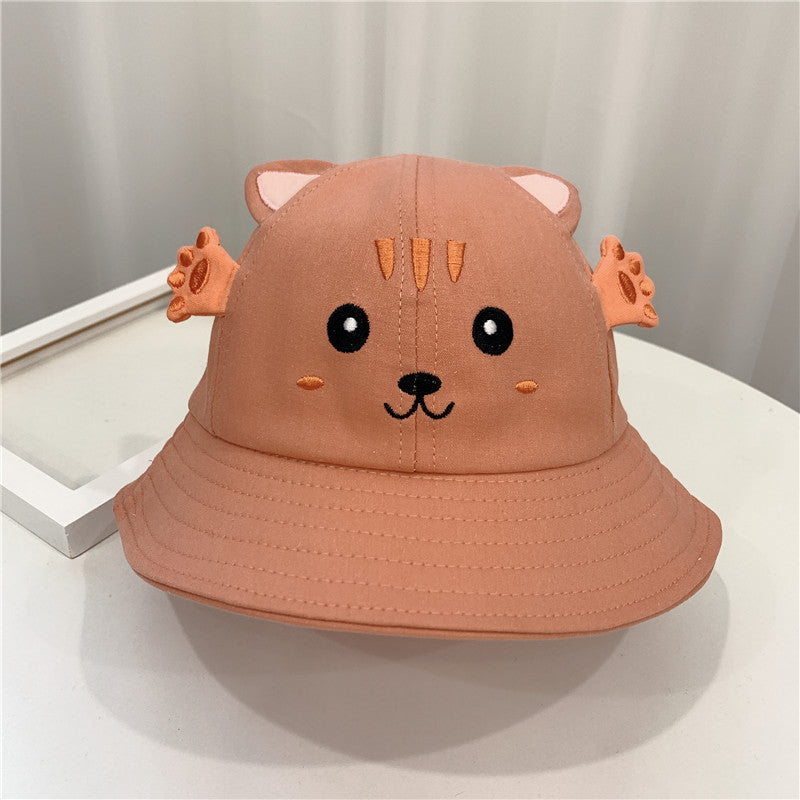 Animal Friends Baby Sun Hat – Cute Frog, Cat & Bear Designs