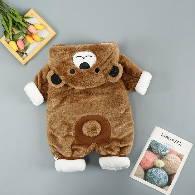 Snuggle Bear Onesie – Cozy Fleece Bear Romper