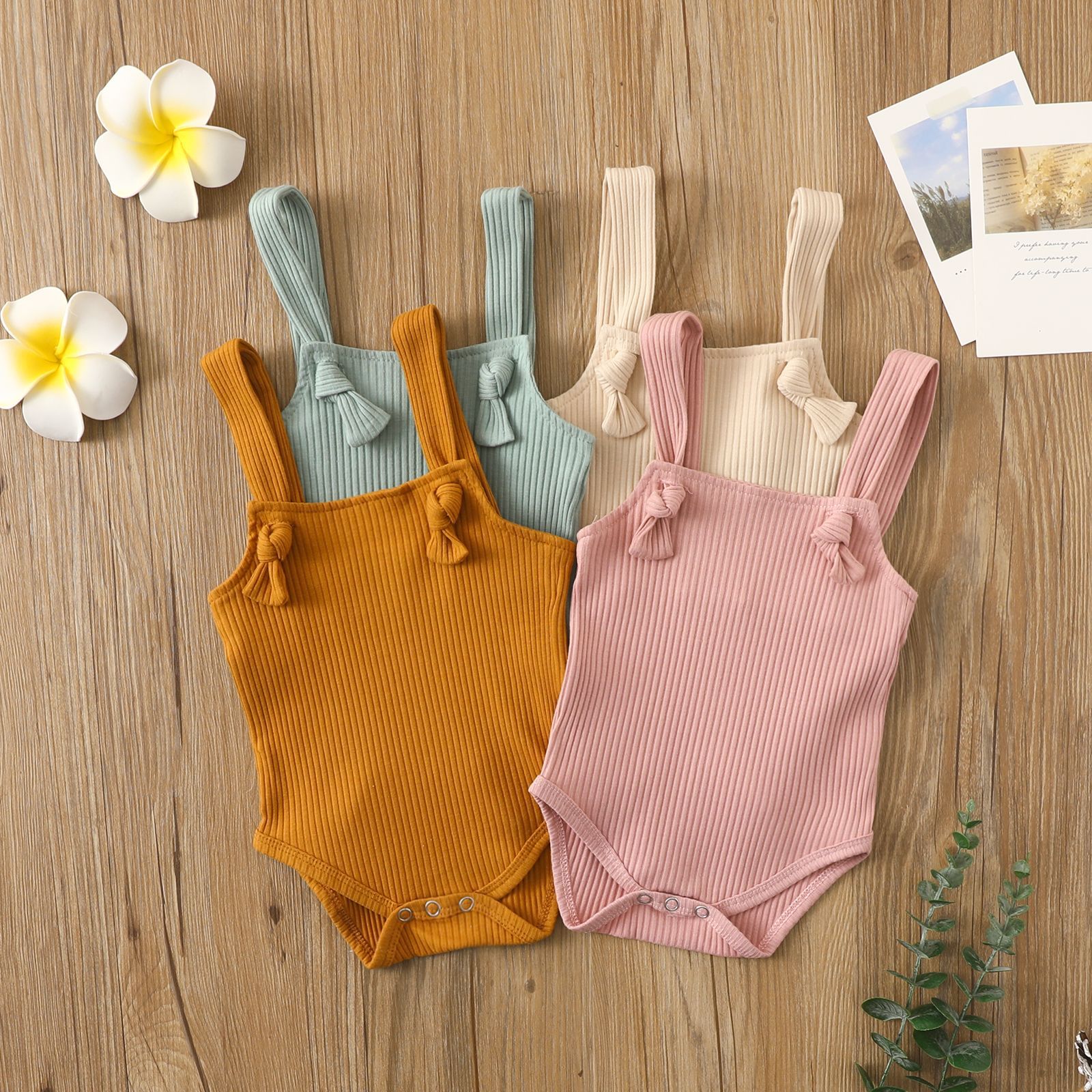 Soft Cotton Strap Romper for Babies
