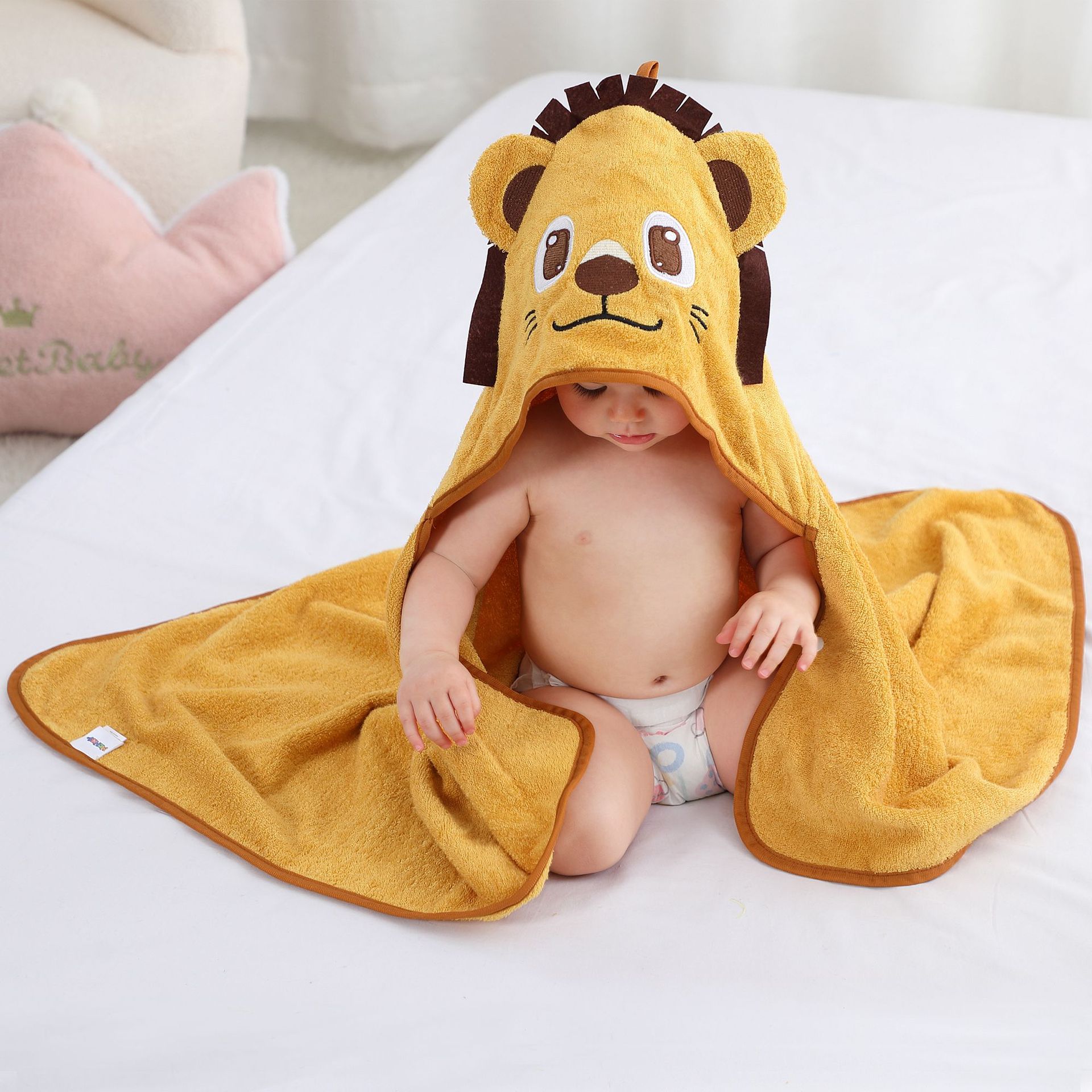 Bamboo Hooded Baby Bath Towel – Ultra Soft & Absorbent