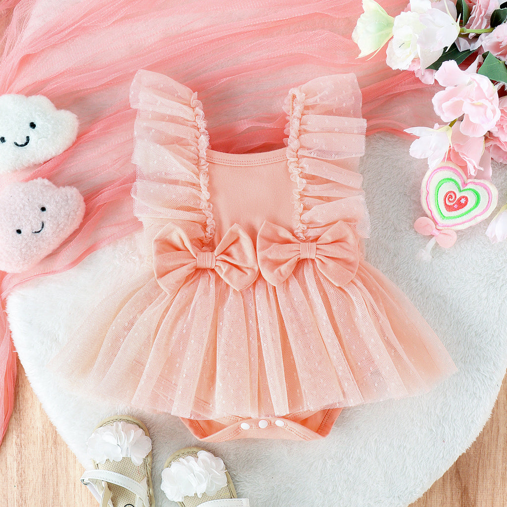 Princess Tulle Skirt Baby Jumpsuit