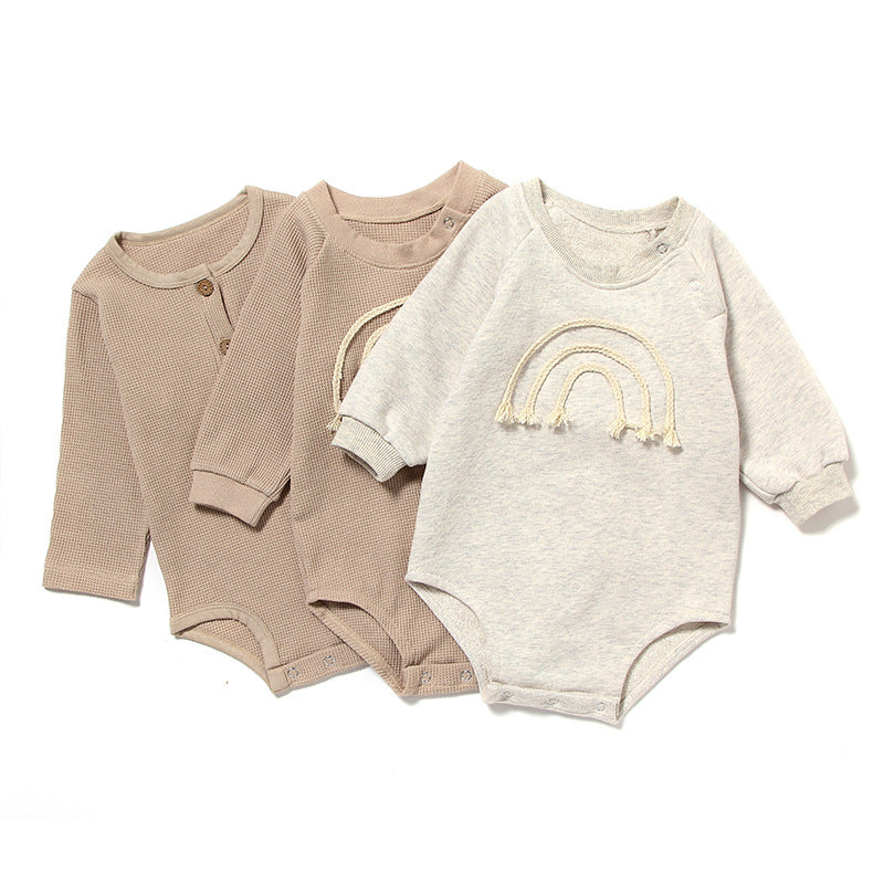 Spring And Autumn Baby Romper - Long Sleeve - Cotton