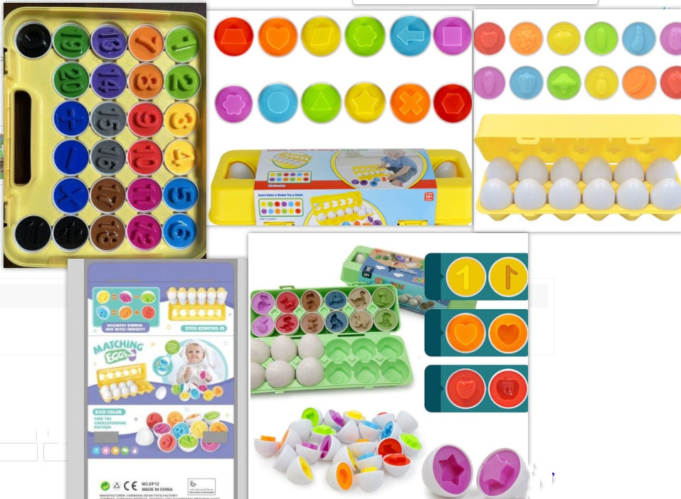 Baby Learning Educational Toys Smart Egg Shape Matching Sorters