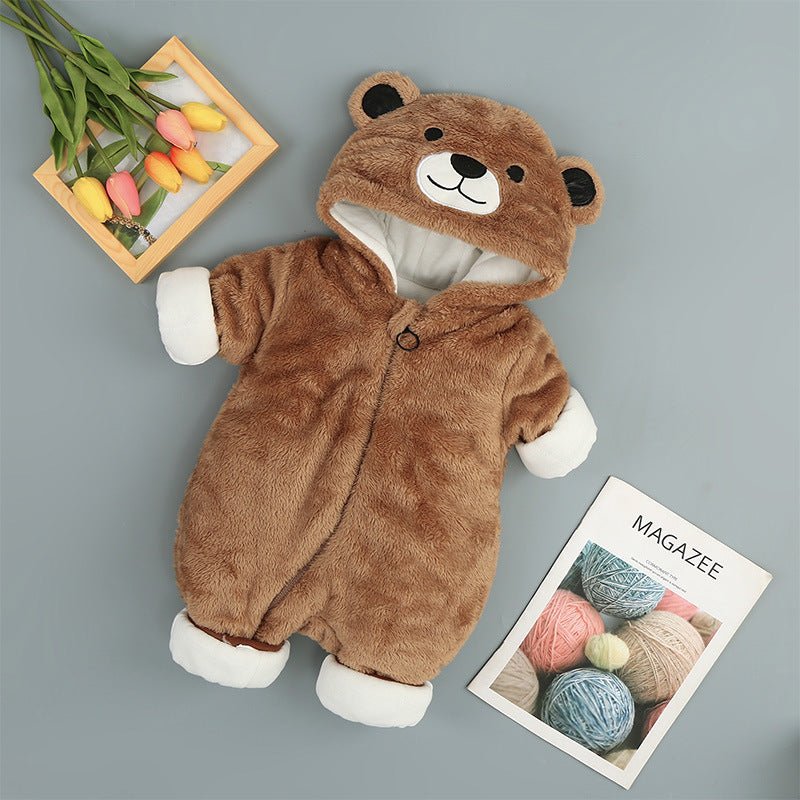 Snuggle Bear Onesie – Cozy Fleece Bear Romper