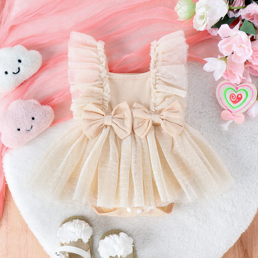 Princess Tulle Skirt Baby Jumpsuit