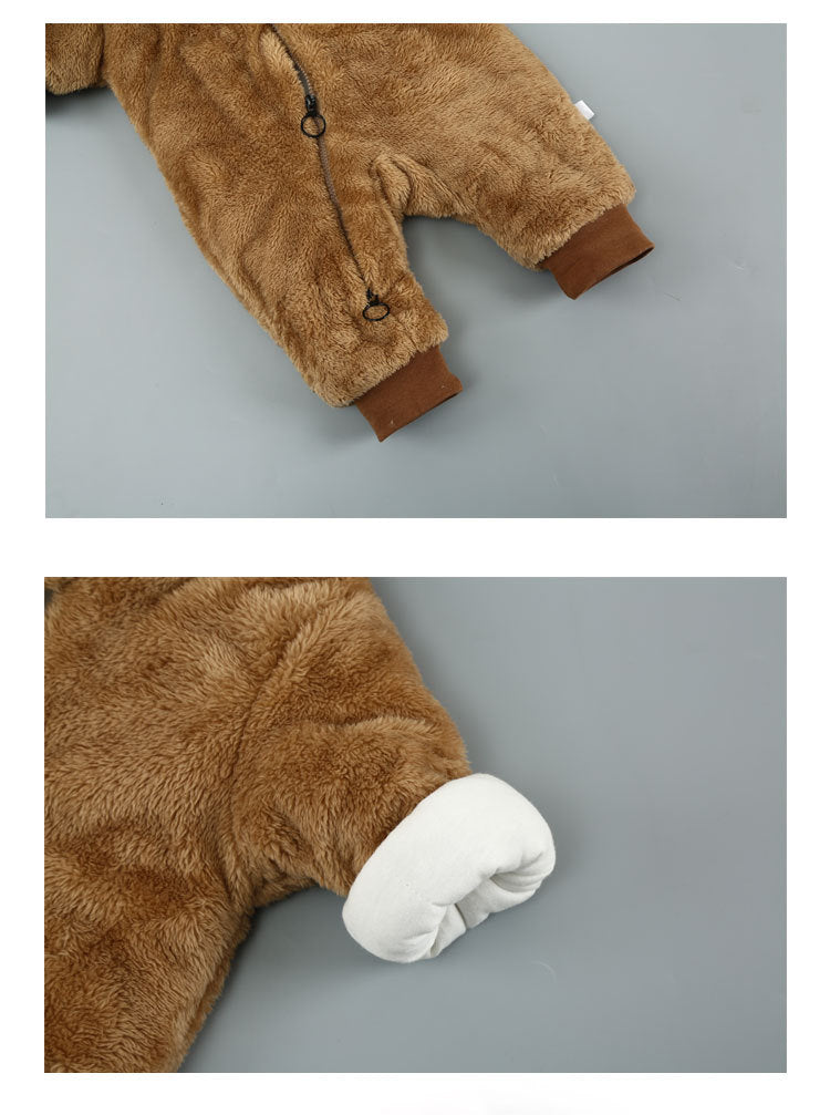 Snuggle Bear Onesie – Cozy Fleece Bear Romper