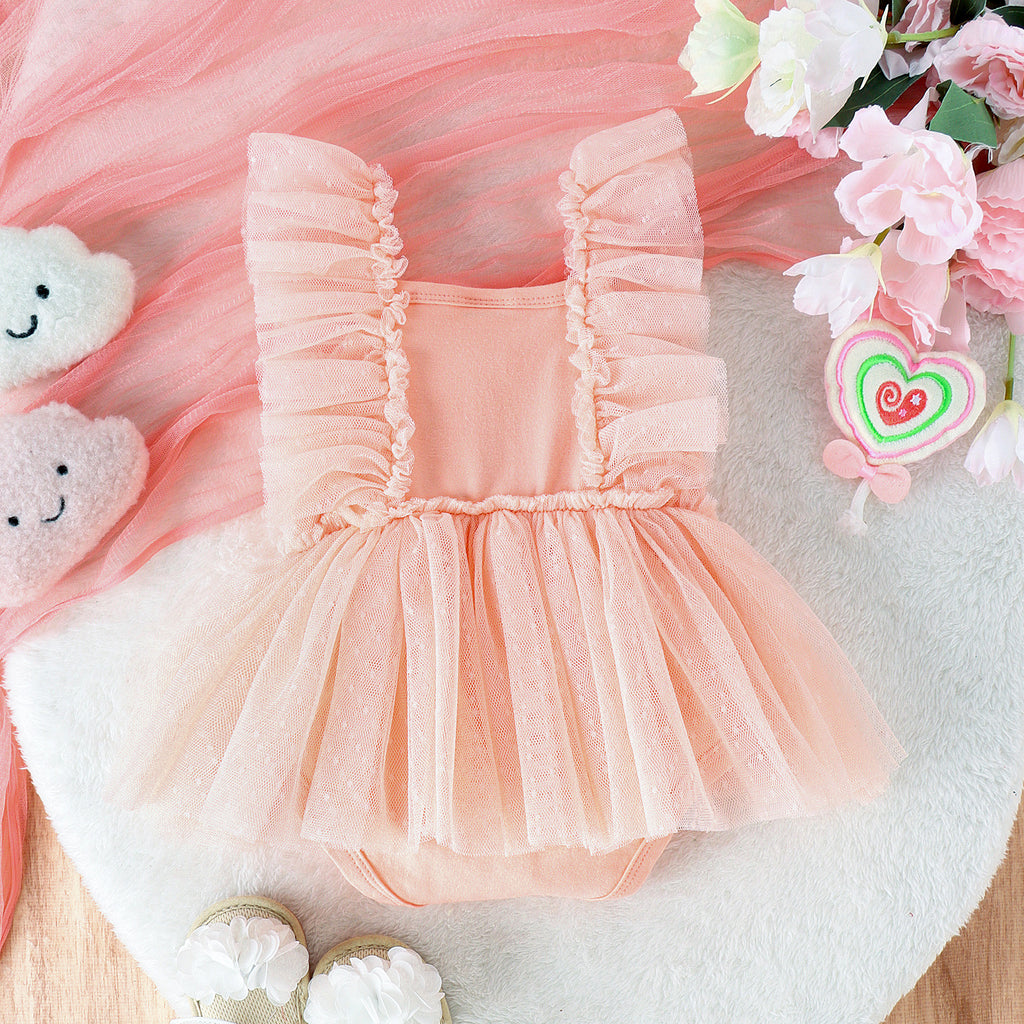 Princess Tulle Skirt Baby Jumpsuit