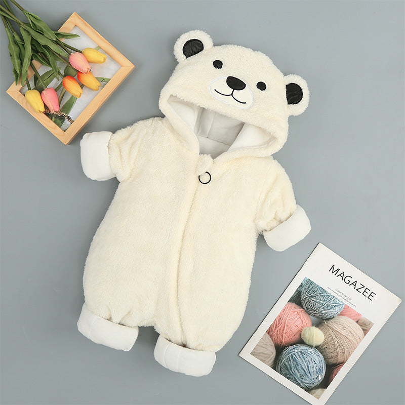 Snuggle Bear Onesie – Cozy Fleece Bear Romper