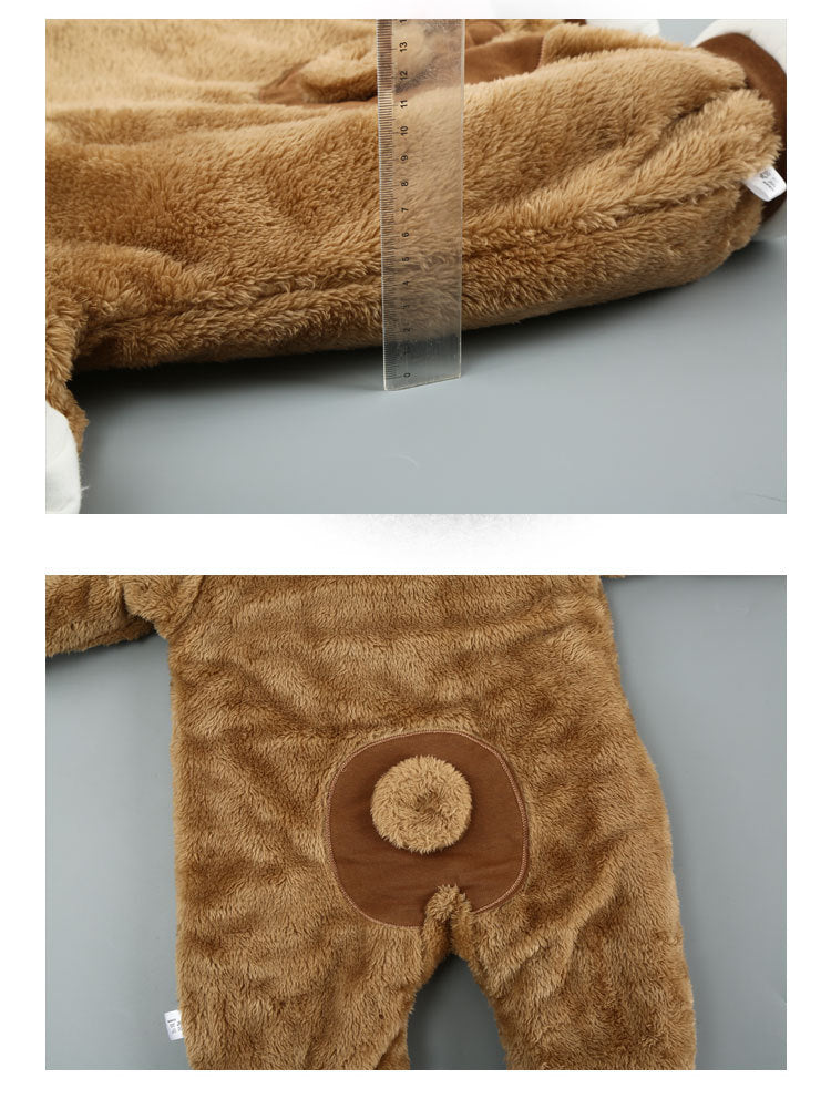 Snuggle Bear Onesie – Cozy Fleece Bear Romper