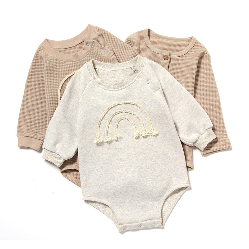 Spring And Autumn Baby Romper - Long Sleeve - Cotton