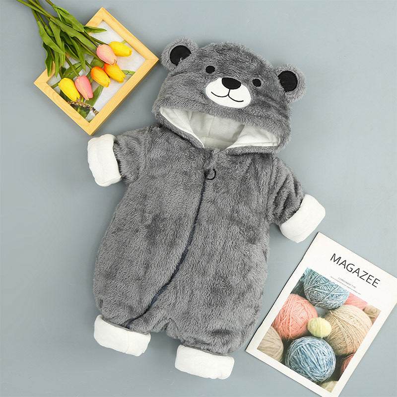Snuggle Bear Onesie – Cozy Fleece Bear Romper
